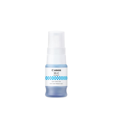 CANON GI-55 CYAN INK BOTTLE FOR GX1060 / GX2060 - 3K PAGE YIELD