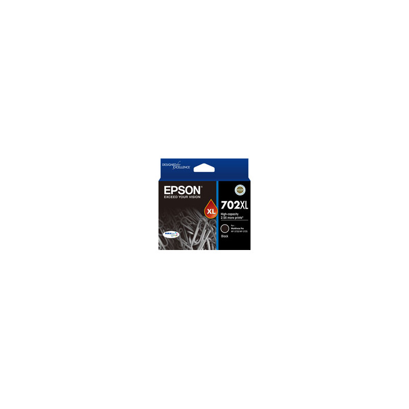 EPSON 702XL BLACK INK DURABRITE WF-3720 WF-3725