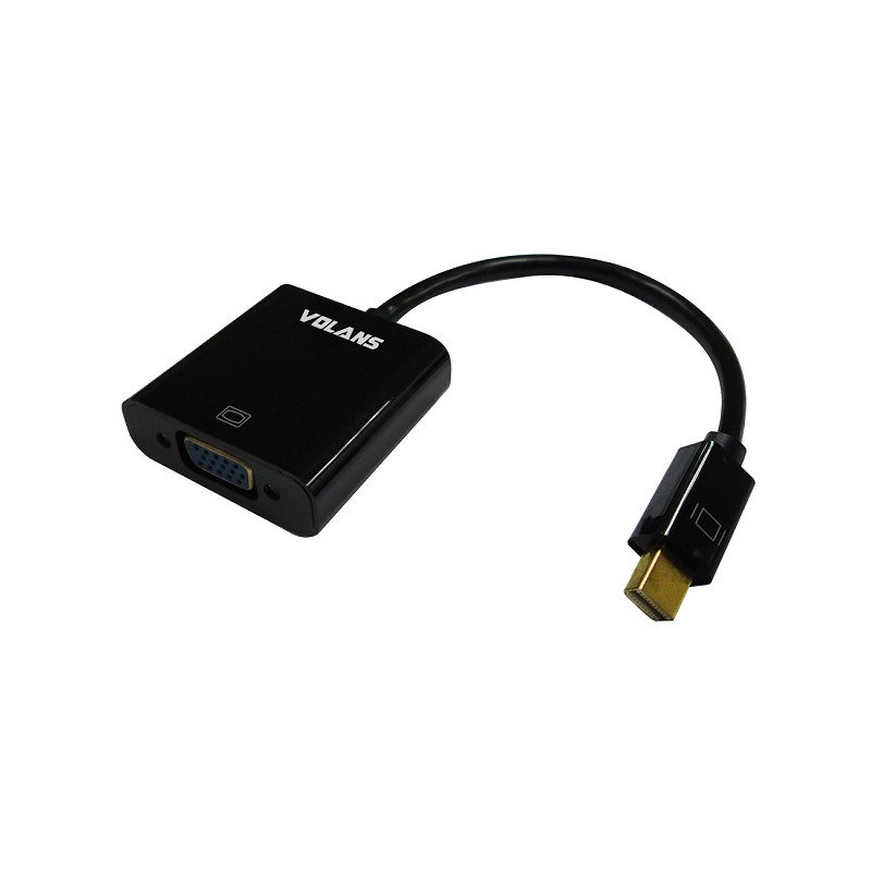 Volans Mini DisplayPort (1.1) to VGA Male-Female Converter Cable