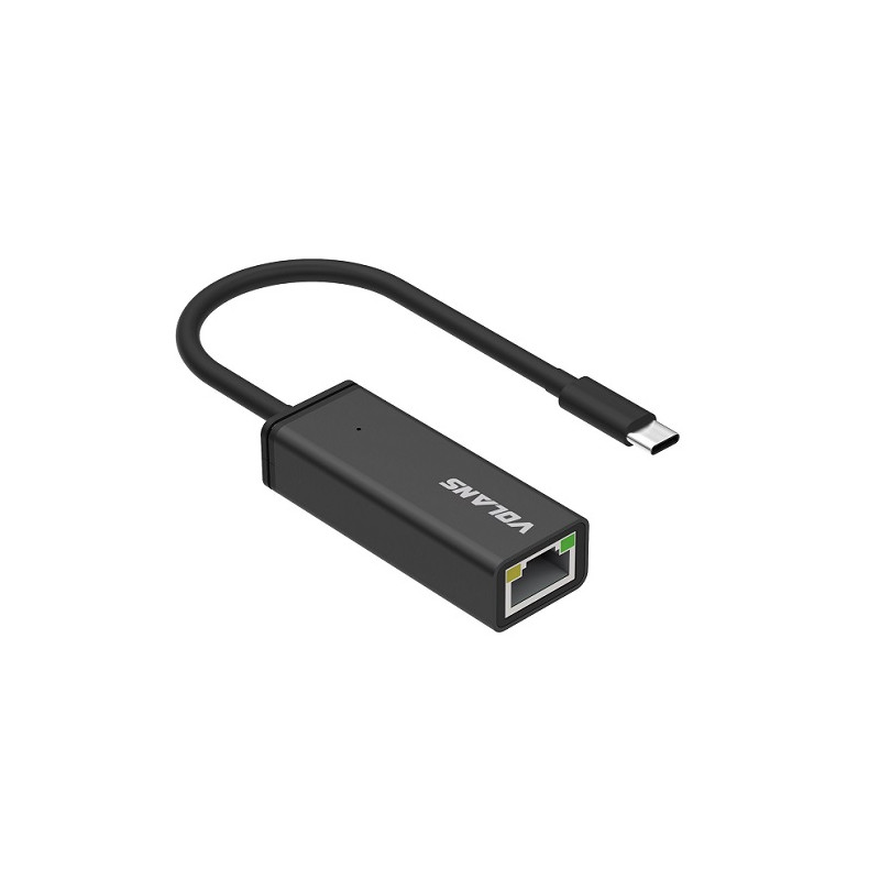 Volans VL-RJ45-C USB Type-C to RJ45 Gigabit Ethernet Adapter - Aluminium