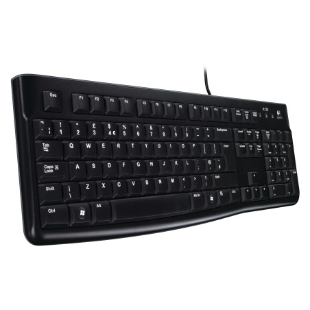 Logitech Wired Keyboard K120, USB, Black