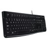 Logitech Wired Keyboard K120, USB, Black