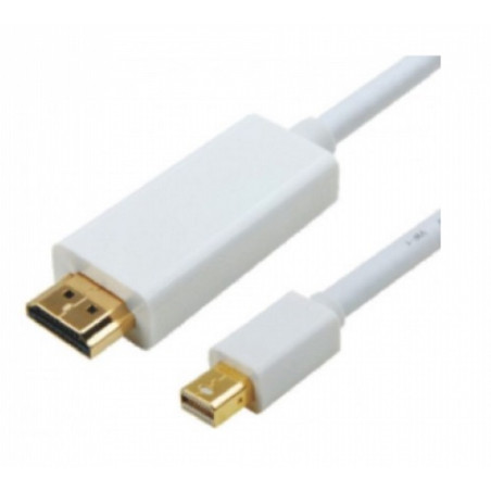 2m Mini DisplayPort DP to HDMI Cable - 20 pins Male to 19 pins Male