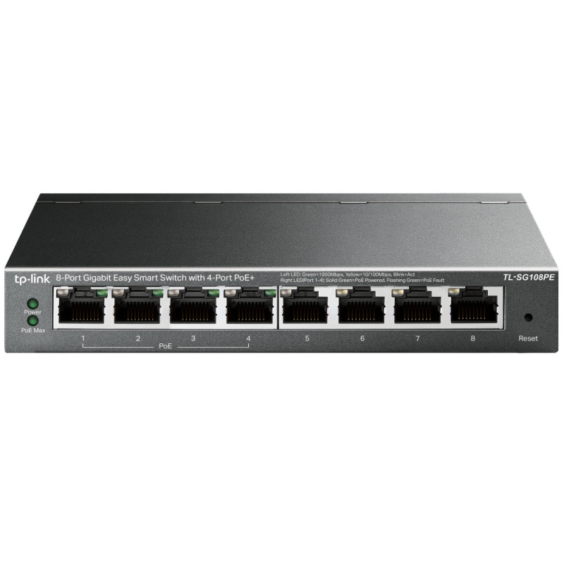 TP-Link TL-SG108PE 8-Port Gigabit Easy Smart Switch with 4-Port PoE