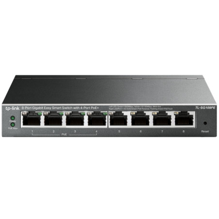 TP-Link TL-SG108PE 8-Port Gigabit Easy Smart Switch with 4-Port PoE
