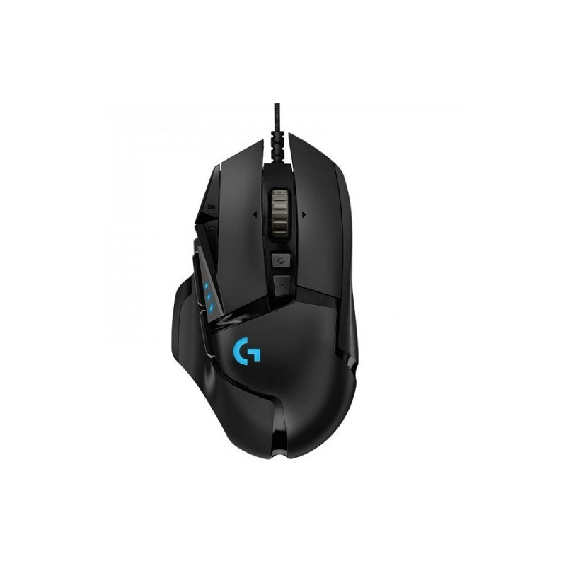 Logitech G502 Hero High Performance Gaming Mouse - 11 Programmable Buttons 16,000 DPI Tunable weight RGB 1ms 121g 2.1m
