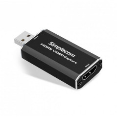 Simplecom DA315 HDMI to USB 2.0 Video Capture Card Full HD 1080p for Live Streaming Recording - Elgato, Atomos Connect