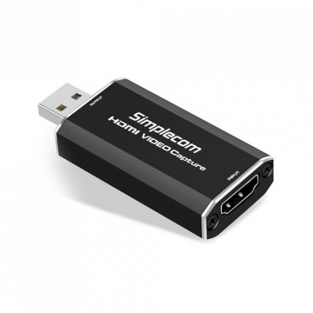 Simplecom DA315 HDMI to USB 2.0 Video Capture Card Full HD 1080p for Live Streaming Recording - Elgato, Atomos Connect