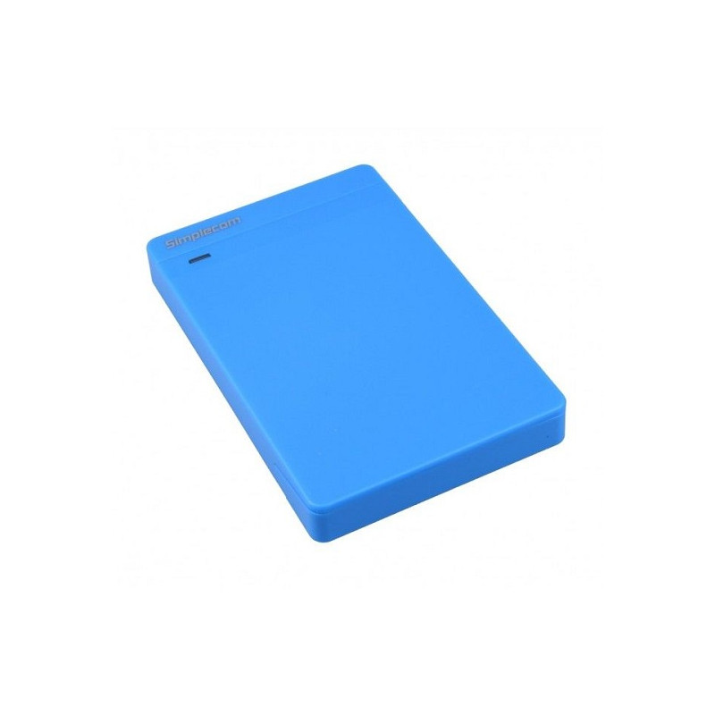 Simplecom SE203 Tool Free 2.5in SATA HDD SSD to USB 3.0 Hard Drive Enclosure - Blue Enclosure