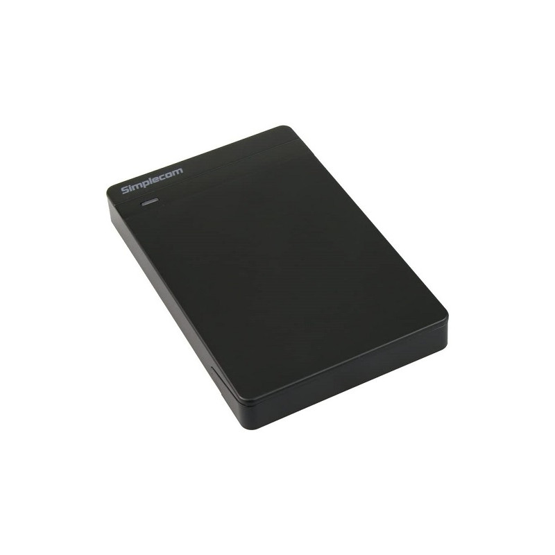 Simplecom SE203 Tool Free 2.5in SATA HDD SSD to USB 3.0 Hard Drive Enclosure - Black Enclosure