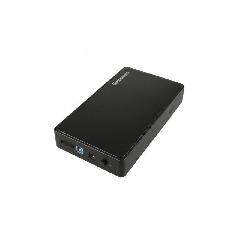 Simplecom SE325 Tool Free 3.5in SATA HDD to USB 3.0 Hard Drive Enclosure - Black Enclosure