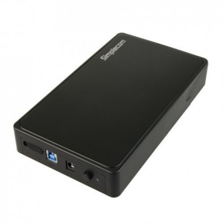 Simplecom SE325 Tool Free 3.5in SATA HDD to USB 3.0 Hard Drive Enclosure - Black Enclosure