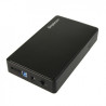 Simplecom SE325 Tool Free 3.5in SATA HDD to USB 3.0 Hard Drive Enclosure - Black Enclosure