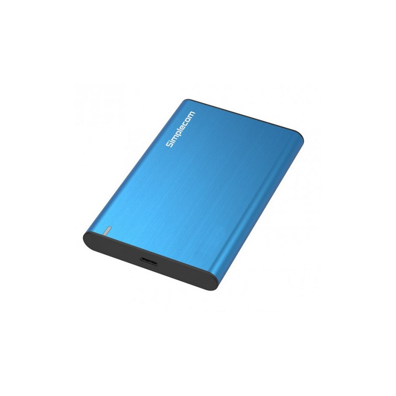Simplecom SE221 Aluminium 2.5in SATA HDD/SSD to USB 3.1 Enclosure Blue