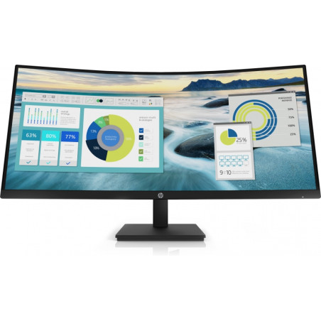 HP P34hc G4 34in UWQHD 5ms USB-C VA Curved Studio Monitor