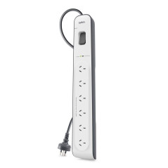 Belkin 6 Outlet Surge Protector with 2m Cord (BSV603AU2M)