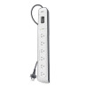 Belkin 6 Outlet Surge Protector with 2m Cord (BSV603AU2M)