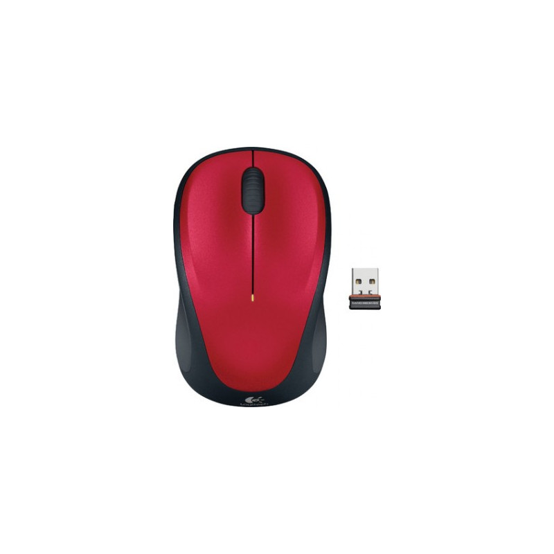 Logitech Mouse M235 Wireless nano Unifying receiver - Red
