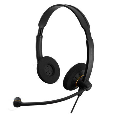 EPOS | Sennheiser SC60 Binaural Wideband Office headset - integrated call control - USB connect - Activegard protection - large 