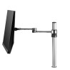 Atdec AF-AT Single Pole Articulated Arm Stand - Silver
