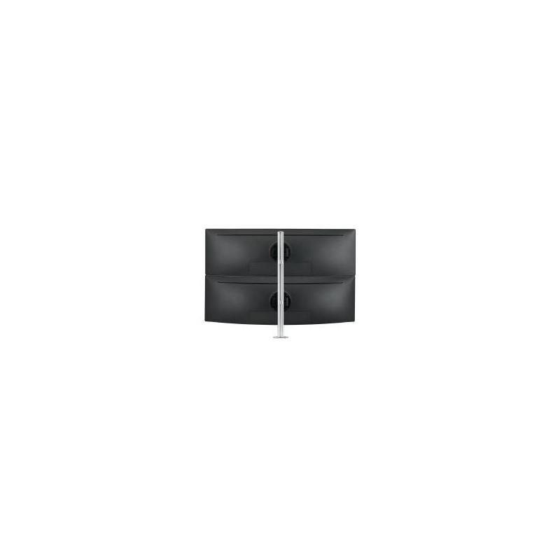 ATDEC DUAL STACK DESK MOUNT SILVER