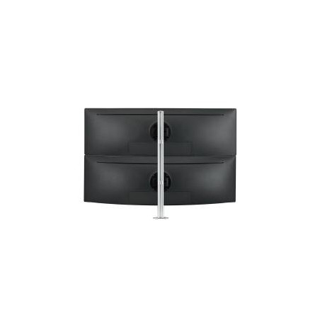 ATDEC DUAL STACK DESK MOUNT SILVER