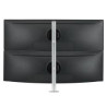 ATDEC DUAL STACK DESK MOUNT SILVER