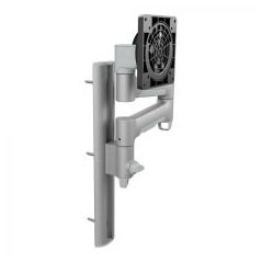 Atdec AWMS-46W35 Single monitor arm channel wall mount Silver