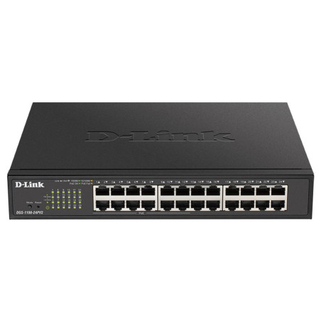 D-Link 24-Port Gigabit Smart Managed PoE Switch with 12 PoE ports (100W PoE budget)