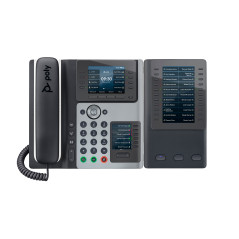 HP POLY EDGE E400 IP PHONE, NOISEBLOCK AI AND ACOUSTIC FENCE, USB-C, NO BLUETOOTH/WIFI