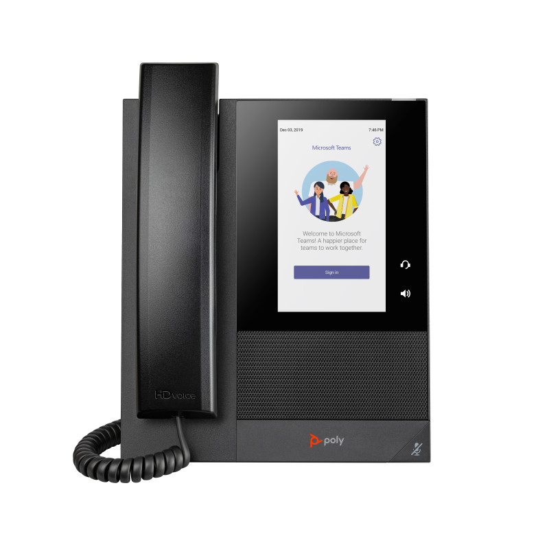 HP POLY CCX 400 BUSINESS MEDIAPOE PHONE WITH HANDSET, MS TEAMS