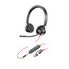HP POLY BLACKWIRE 3325 UC, STEREO , CORDED USB-C HEADSET, 3.5MM INC USB-A ADAPTOR