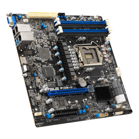 ASUS P12R-M-10G-2T SERVER MB, 1200, DDR4 UDIMM (4), 10GbE(2), SATA(6), ASMB10, mATX, 3YR
