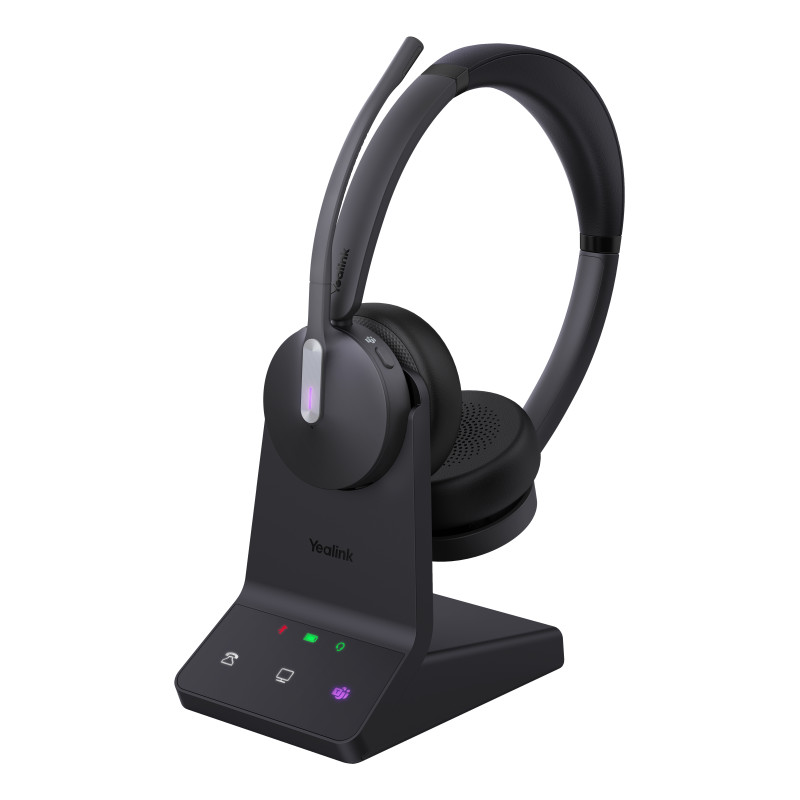 YEALINK BLUETOOTH DECT (WH64) MS STEREO HEADSET WITH BASE STATION