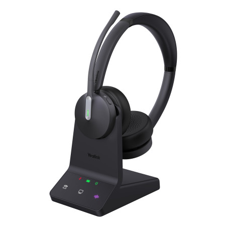 YEALINK BLUETOOTH DECT (WH64) UC STEREO HEADSET WITH BASE STATION