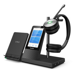 YEALINK DECT WIRELESS (WH66) UC DUAL HEADSET , 4" TOUCH SCREEN BASE , SPEAKERPHONE