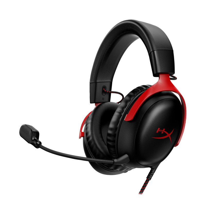 HYPERX CLOUD III BLK RED GAMING HEADSET