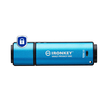 32GB USB-C IronKey Vault P 50C AES-256