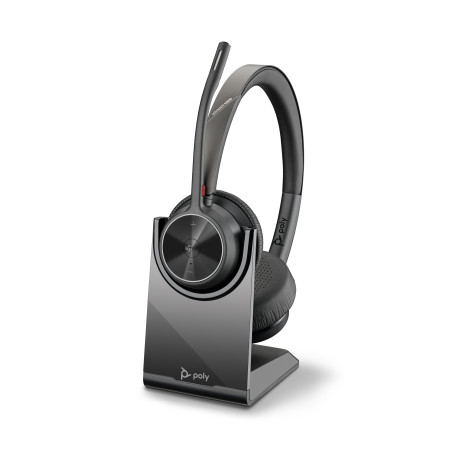 HP POLY VOYAGER 4320 OTH WIRELESS MS STEREO HEADSET W/CHARGING STAND, BT700 DONGLE , USB-A
