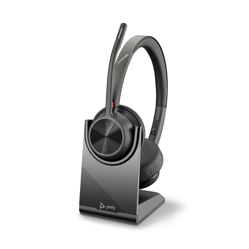 HP POLY VOYAGER 4320 OTH WIRELESS UC STEREO HEADSET W/CHARGING STAND, BT700 DONGLE , USB-C