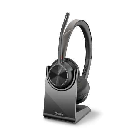HP POLY VOYAGER 4320 OTH WIRELESS UC STEREO HEADSET W/CHARGING STAND, BT700 DONGLE , USB-C