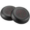 HP POLY SPARE EAR CUSHIONS, QTY 2, LEATHERETTE, BLACK FOCUS 2