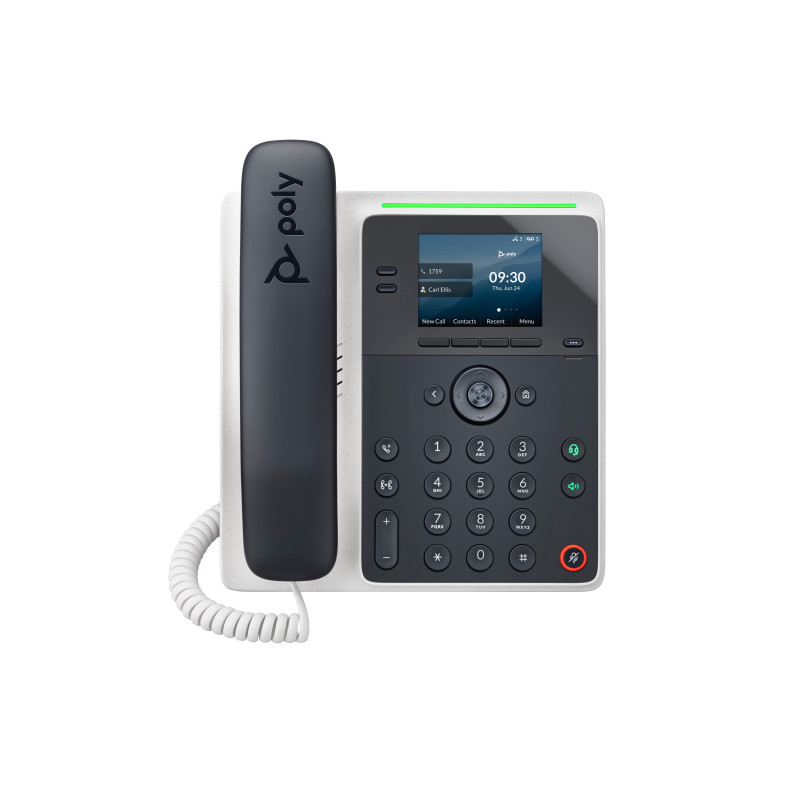 HP POLY EDGE E100 IP PHONE W/HANDSET,2.8" COLOUR SCREEN,2 LINE KEY