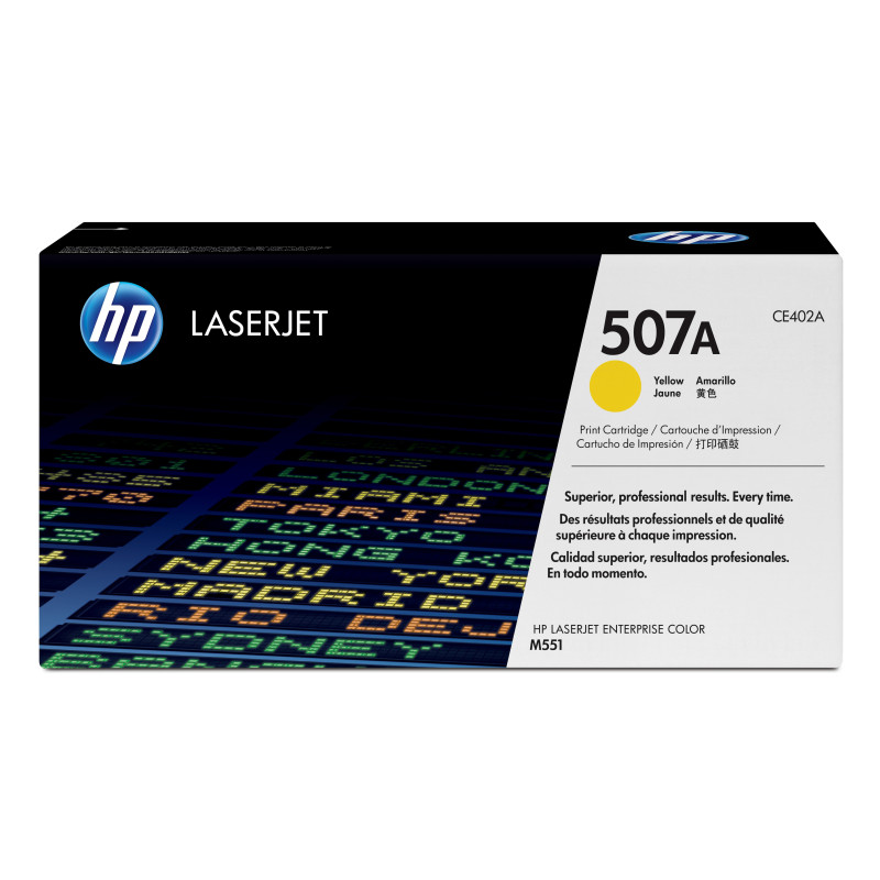 HP 507A YELLOW LASERJET CARTRIDGE