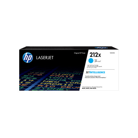 HP 212X CYAN HIGH YIELD TONER - APPROX 10K PAGES - FOR M554, M555, M558 SERIES