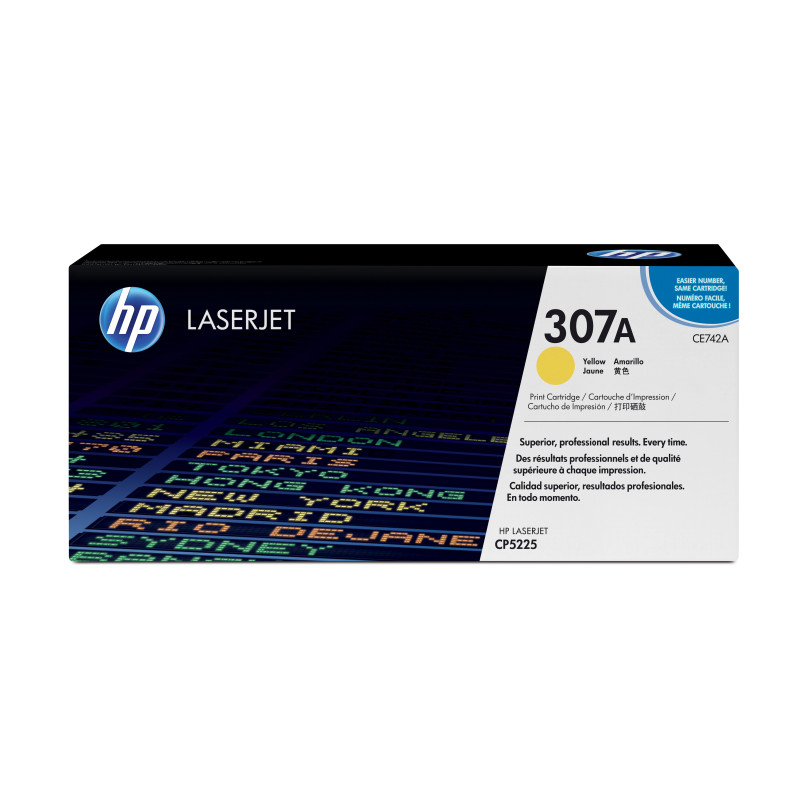 HP YELLOW TONER CE742A