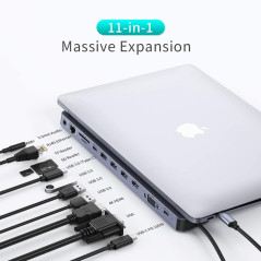 Choetech HUB-M20 USB-C 11-in-1 Multifunction Adapter