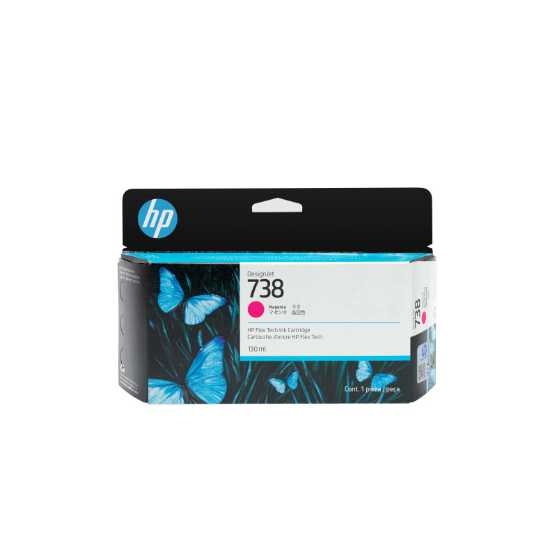 HP 738 130-ML MAGENTA DESIGNJET INK CARTRIDGE -T850/T950