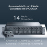 TP-LINK MEDIA CONVERTER CHASIS, 14-SLOT, RACKMOUNT, 3YR