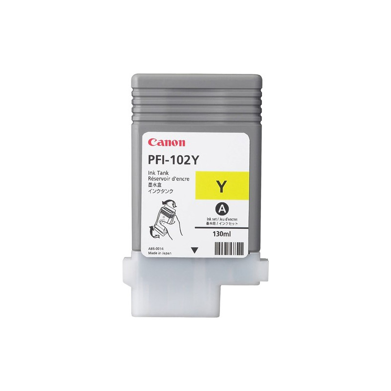 PFI-102Y YELLOW INK TANK 130ML FOR IMAGEPROGRAF IPF500 IPF600 IPF650 IPF700